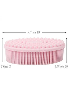 3 Set of Multifunctional Silicone Body Scrubber Loofah Soft and Skin-Friendly-,Easy to Clean,Scalp Massage ，Durable and Hygienic - Suitable for Various People and Pets (1 Count Pink) - pzsku/Z9DACC81281FAFC1EA1E3Z/45/_/1686674902/145068d0-18ed-4e70-ac06-699e6e56403e