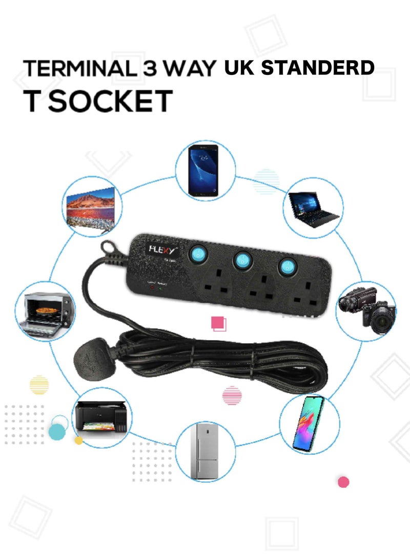 Flexy Extension Cord UK Standard -Suitable for mobile phones, tablet, computers and other digital equipment - Image 4