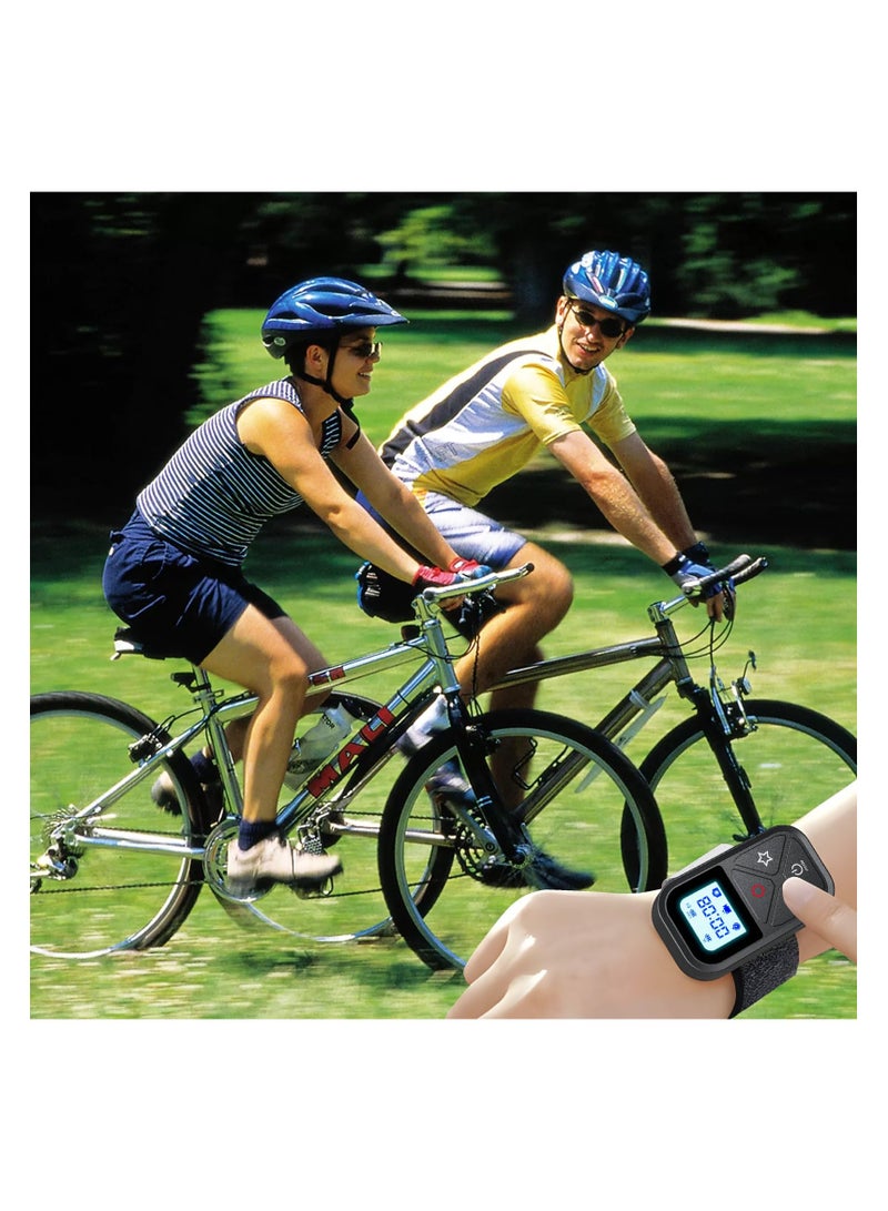 SYOSI Smart Wireless Remote Control for Go Pro, Rainproof Camera Controller for Go Pro Hero 12/11/10/9/8/Max LED Display Magnet Charger Port Wrist Strap for Go Pro Camera Accessories Black - Image 4