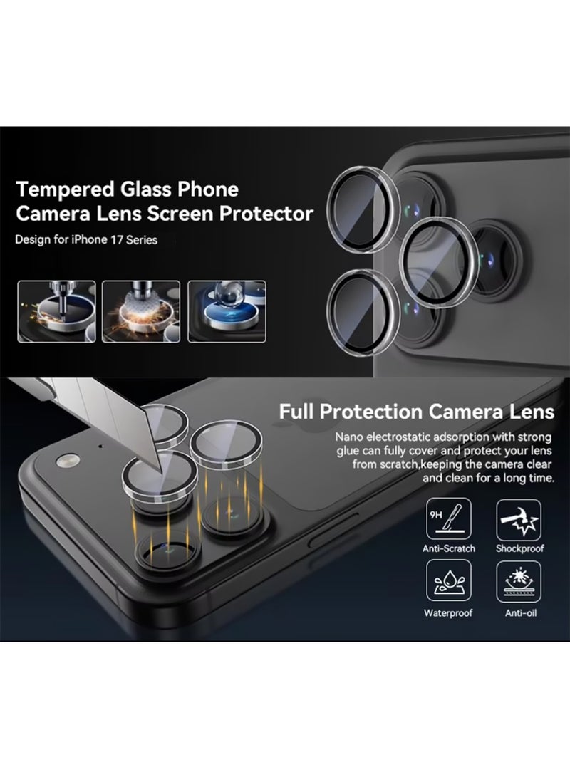 X-level Camera Lens Protector for iPhone 17 Pro Max [Case Friendly]- Black - Image 4