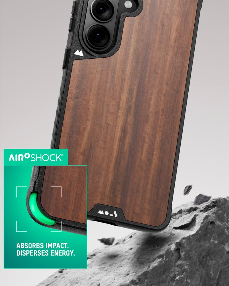 Mous for Samsung Galaxy S26 Ultra Case, Compatible with MagSafe & Qi2 â€“ Limitless Protective Galaxy S26 Ultra Case â€“ Shockproof, Full Camera Protection, Magnetic, Anti-Scratch Back, Walnut - Image 2