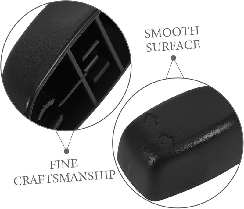 Car Seat Adjustment Button Cover Trim Interior Accessory Switch Panel Black - Image 5