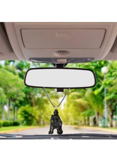 M Men Style M Men Style Lord Hanuman Pawanputra Bajirang Bali Copper Zinc and Metal Showpiece Hanging Car Interior Deco RearMirror Hanging for Men and Women cardecorSPn20221063  - Image 1