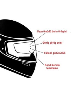 Ebakbak Raleri Pinlock Universal Helmet Anti-Fog Small Size (Fog Glass)  - Image 4