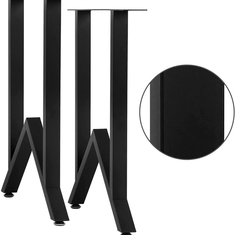 Ventuos KGroup Black Table Legs Mild Steel Table Legs for Computer Desk Table Dining Table Legs W Shape Leg 2602 - Image 4