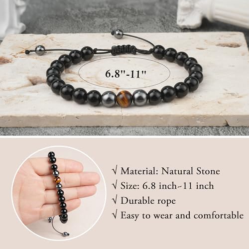 Sereney Happy 21st Birthday Gifts for Him as 21st Birthday Decorations for Him, Adjustable Triple Protection Bracelet as 21 Year Old Birthday Gifts for Boys,21 st Bday Jewelry Gift for 21 Year Old Male - Image 4