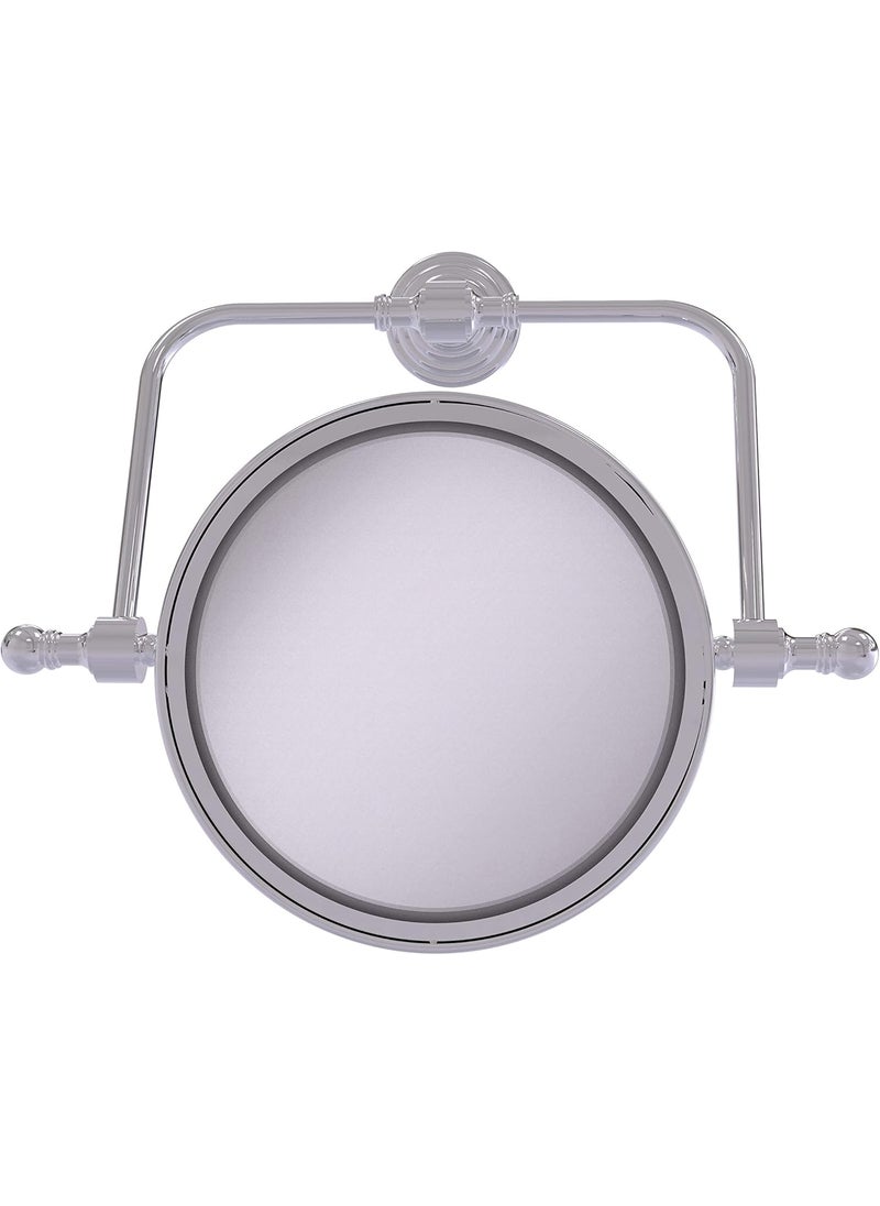 Allied Brass - Allied Brass RWM-4/3X Retro Wave Collection Wall Mounted Swivel 8 Inch Diameter with 3X Magnification Make-Up Mirror, Polished Chrome - Image 1