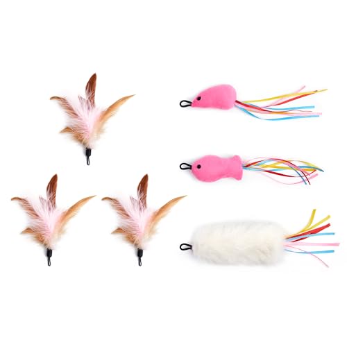 Potaroma 6 Pcs Attachment Refills for the Down Part of Potaroma Hide and Seek Cat Toy - Image 1