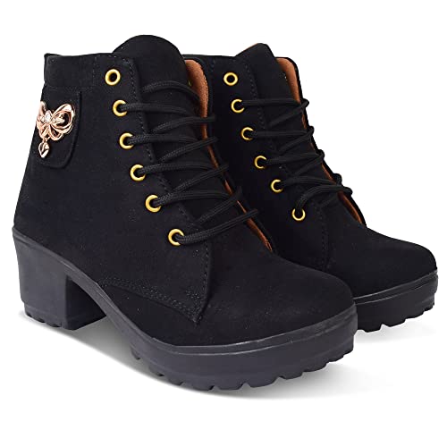 KRAFTER Women's & Girl's Classic Winter Boot-HP-113-Suede-40 - Image 1