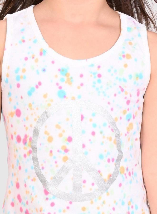 Bonkids Girl's Multicolour 100% Cotton Printed Regular Fit Clothing Set - Image 2