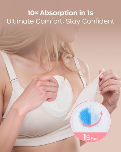 Nuliie Super Absorbent & Featherlight Disposable Nursing Pads 100 Count, Stay Dry, Soft & Breathable Breast Pads for Leaking Milk, Leakproof, Individually Packaged Breastfeeding Essentials for Moms - Image 2