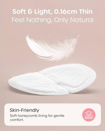 Nuliie Super Absorbent & Featherlight Disposable Nursing Pads 100 Count, Stay Dry, Soft & Breathable Breast Pads for Leaking Milk, Leakproof, Individually Packaged Breastfeeding Essentials for Moms - Image 4