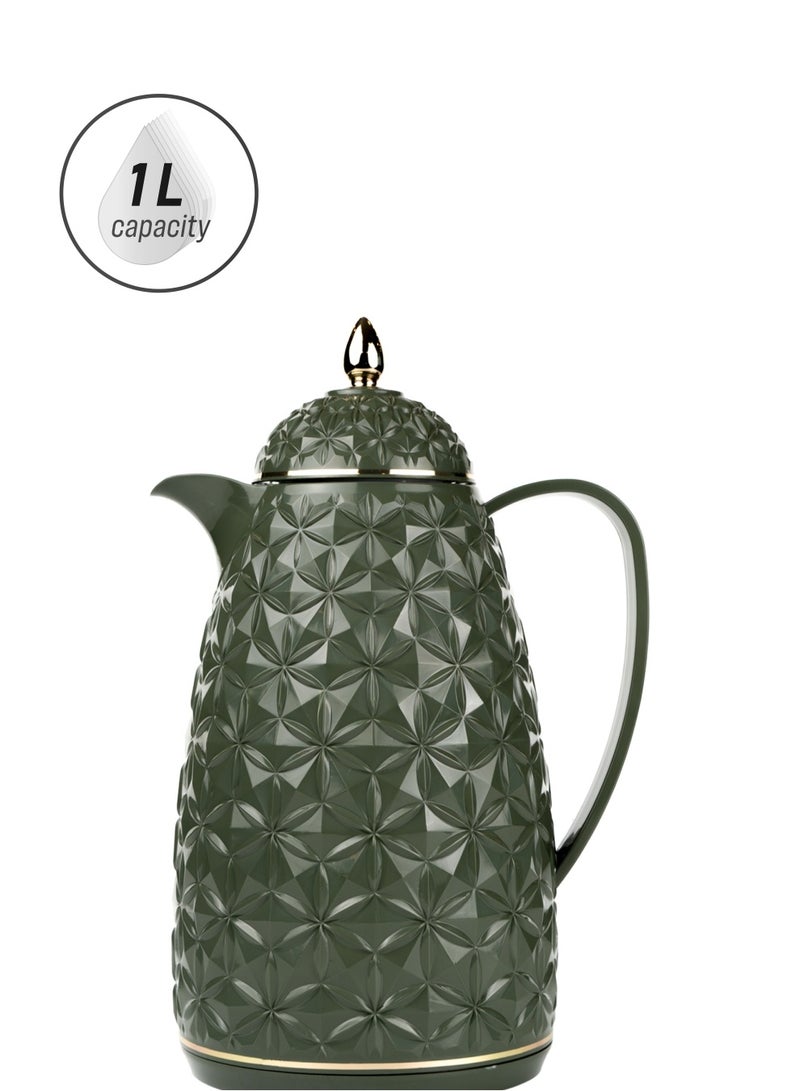 LALE Lale Turkish Tea and Coffee Flask 1L  AVOCADO Color