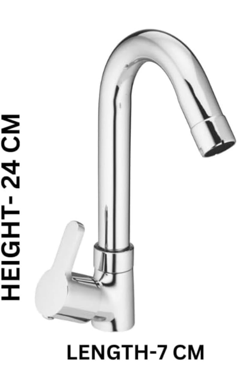 Elegant Wall Mounted 12Inch Chrome Sink Cock Durable Sleek and CorrosionResistant Pillar Cock for Bathroom and Kitchen Basins - Image 2