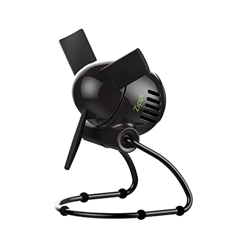 Vornado Zippi Small Personal Fan, Foldable Cooling for Desk, 2 Speed Settings, Soft Nylon Blades, Directable Airflow, Compact Design, Perfect Fan for Office and Bedroom, Multiple Color Options, Black - Image 1