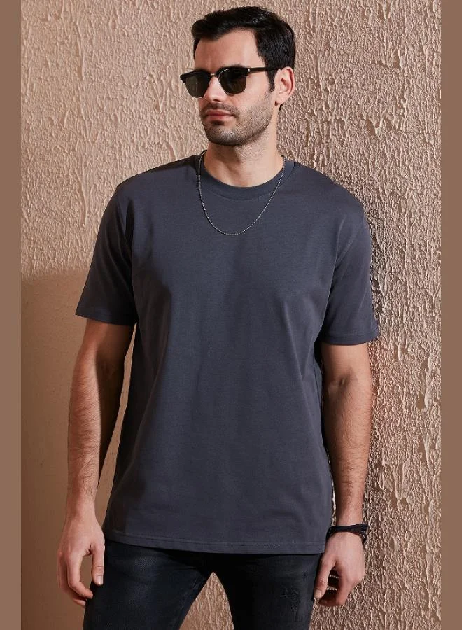 Buratti Buratti Cotton Relaxed Fit Zero Collar T Shirt Men's T SHIRT 5905446