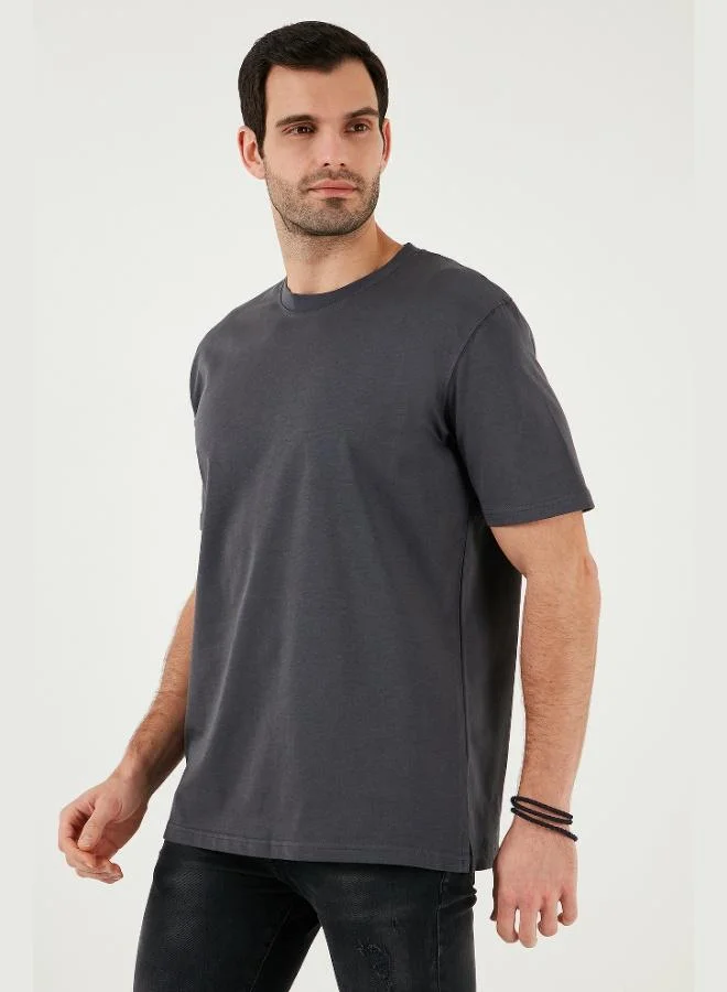 Buratti Cotton Relaxed Fit Zero Collar T Shirt Men's T SHIRT 5905446