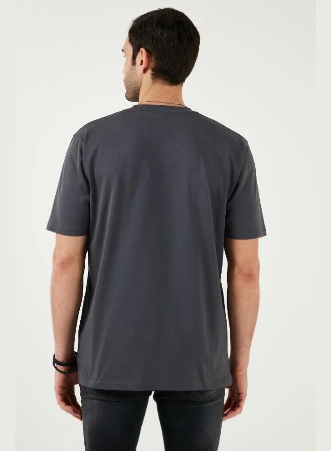 Buratti  Buratti Cotton Relaxed Fit Zero Collar T Shirt Men's T SHIRT 5905446 for Men | Best Price UAE