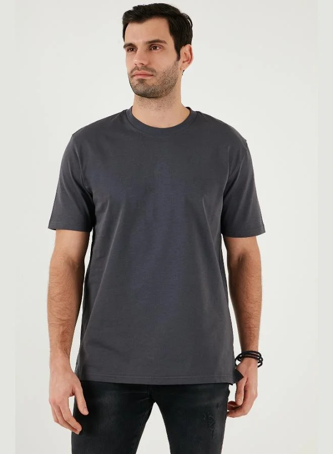 Buratti  Buratti Cotton Relaxed Fit Zero Collar T Shirt Men's T SHIRT 5905446 for Men | Best Price UAE