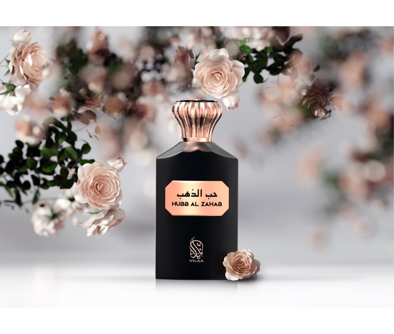 NYLAA Hubb Al Zahab Eau De Parfum (EDP) 100ML | Premium Unisex (Men and Women) Perfume | Long Lasting Arabian Fragrance | Daily Use Perfume - Image 5