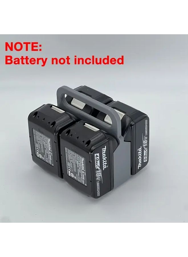 Black Portable Battery Holder For 14V 18V Lithium Batteries Secure Clamp Mounting - Image 1