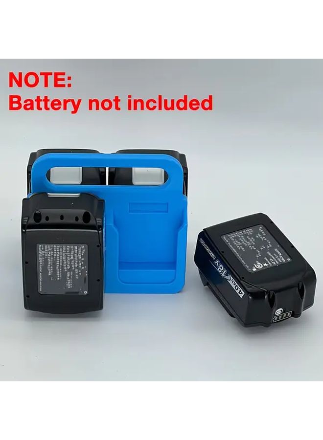 Black Portable Battery Holder For 14V 18V Lithium Batteries Secure Clamp Mounting - Image 2