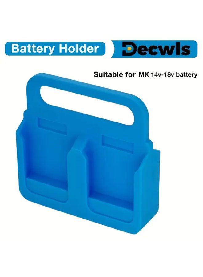 Black Portable Battery Holder For 14V 18V Lithium Batteries Secure Clamp Mounting - Image 3