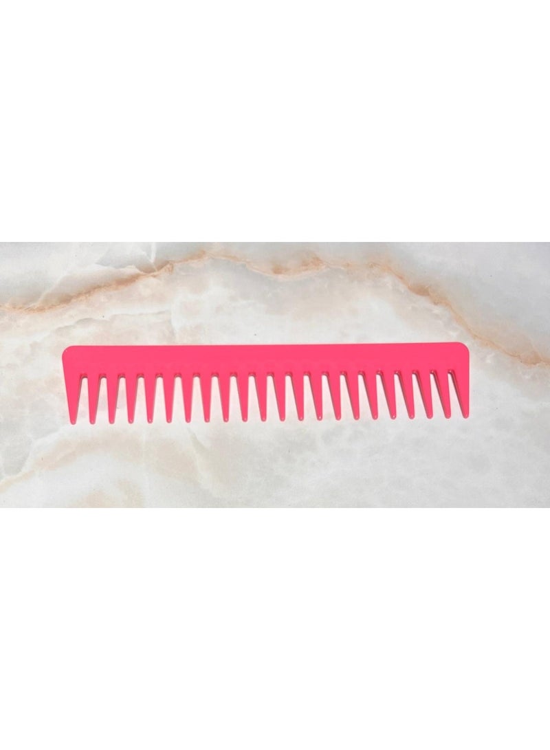 Janeke 7.5 inch Supercomb Styling Comb Pink - Image 2