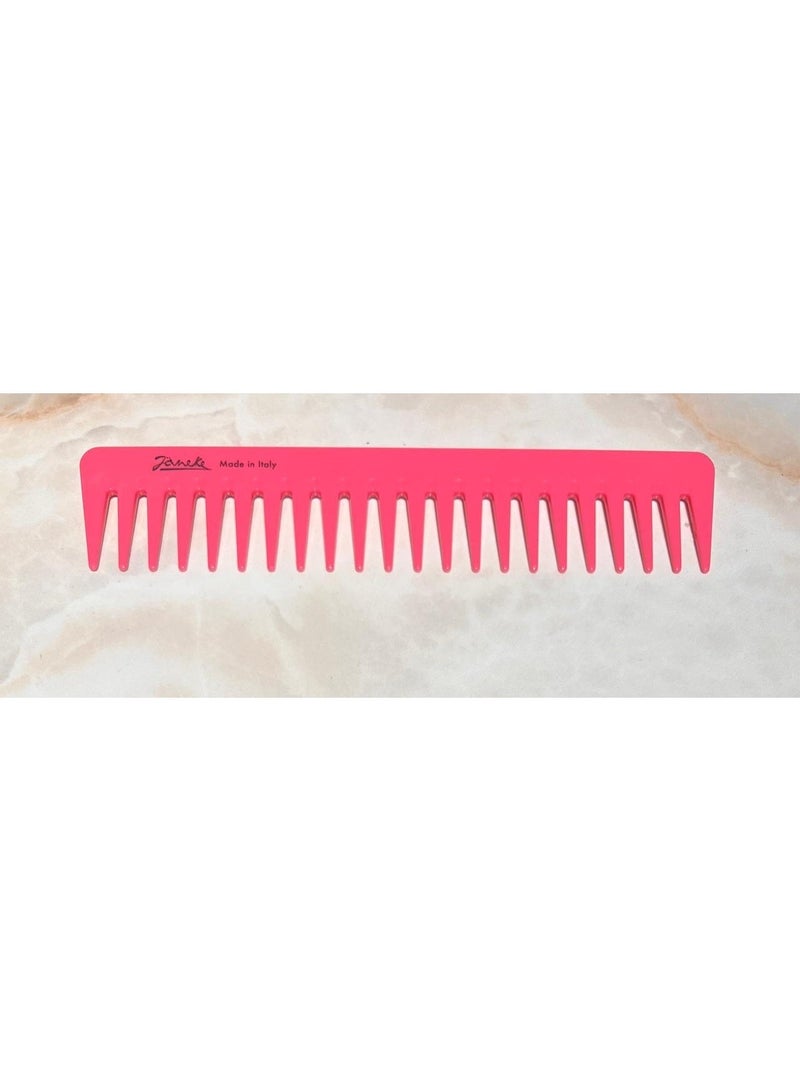 Janeke 7.5 inch Supercomb Styling Comb Pink - Image 1