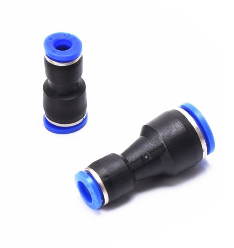 DLEIN 8 to 6mm Joint Fittings Push in Straight Reducer Connectors for Air Pneumatic Parts Pneumatic joint Type Equal Air Line Push Connector Push in Pneumatic Quick Fittings Pneumatic Air Fittings 2 Pc - Image 1