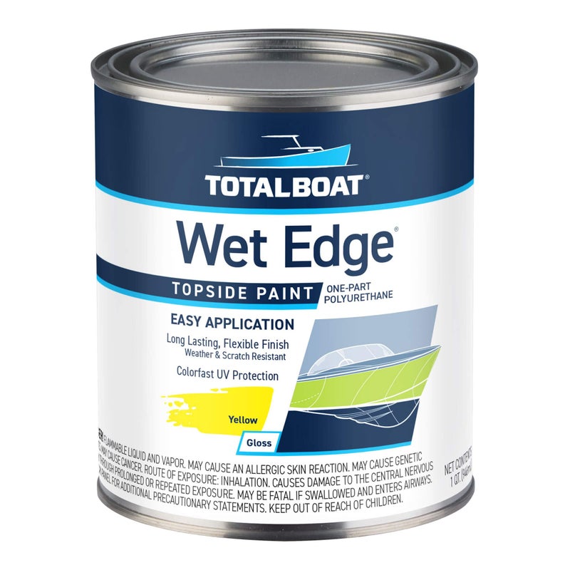 TotalBoat طلاء بحري من توتال بوت ويست إيدج بريموم بولي يوريثان للقوارب، والمركبات الترفيهية، والتشطيبات الخارجية، والألياف الزجاجية، والمعادن، والخشب (أصفر، ربع)  - Image 1