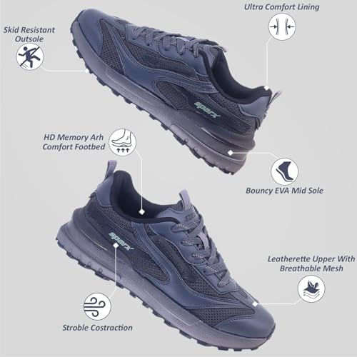 SPARX Sports Shoes SM-9087 Charcoal Grey for Men - Image 3