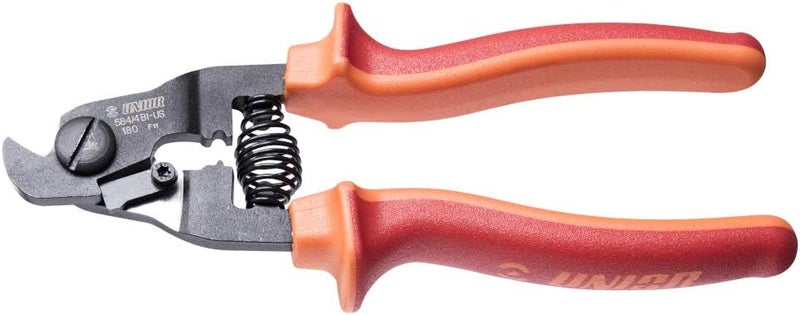 Unior Bike Tool – Bicycle Cable and Housing Cutters – Precision Steel Blades – 18 cm Length Red Handle