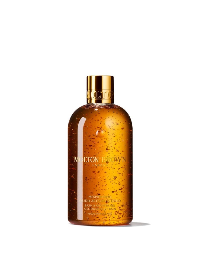 MOLTON BROWN Mesmerising Oudh Accord & Gold Bath & Shower Gel 300ml - Image 1
