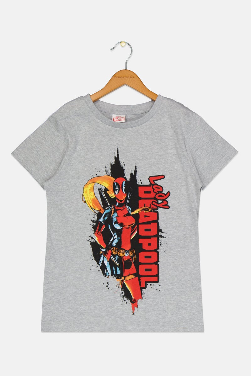 MARVEL Kids Boy Crew Neck Short Sleeve Graphic Print T-Shirts, Grey - Image 1
