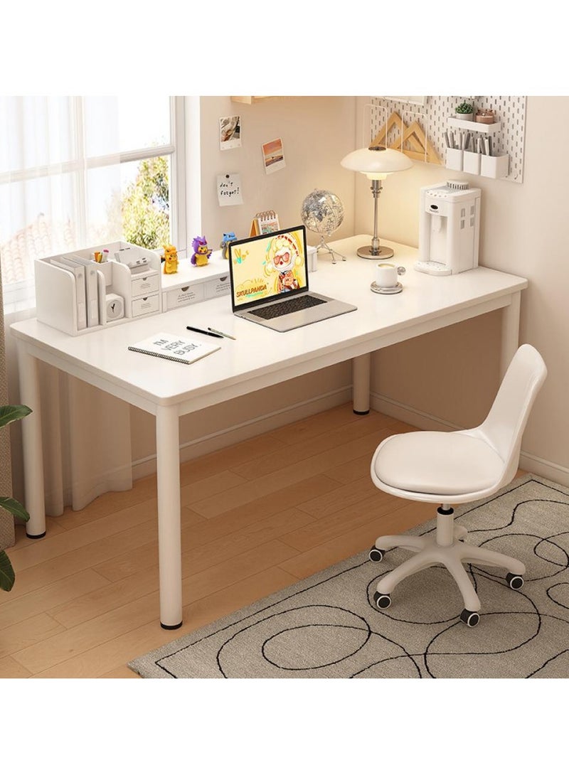 إيونتو طاولة طعام عصرية - سطح من الخشب الصلب مع أرجل من الفولاذ المقوى، 140×60×75 سم، سطح سهل التنظيف، استخدام مزدوج لتناول الطعام والمكتب المنزلي - Image 2