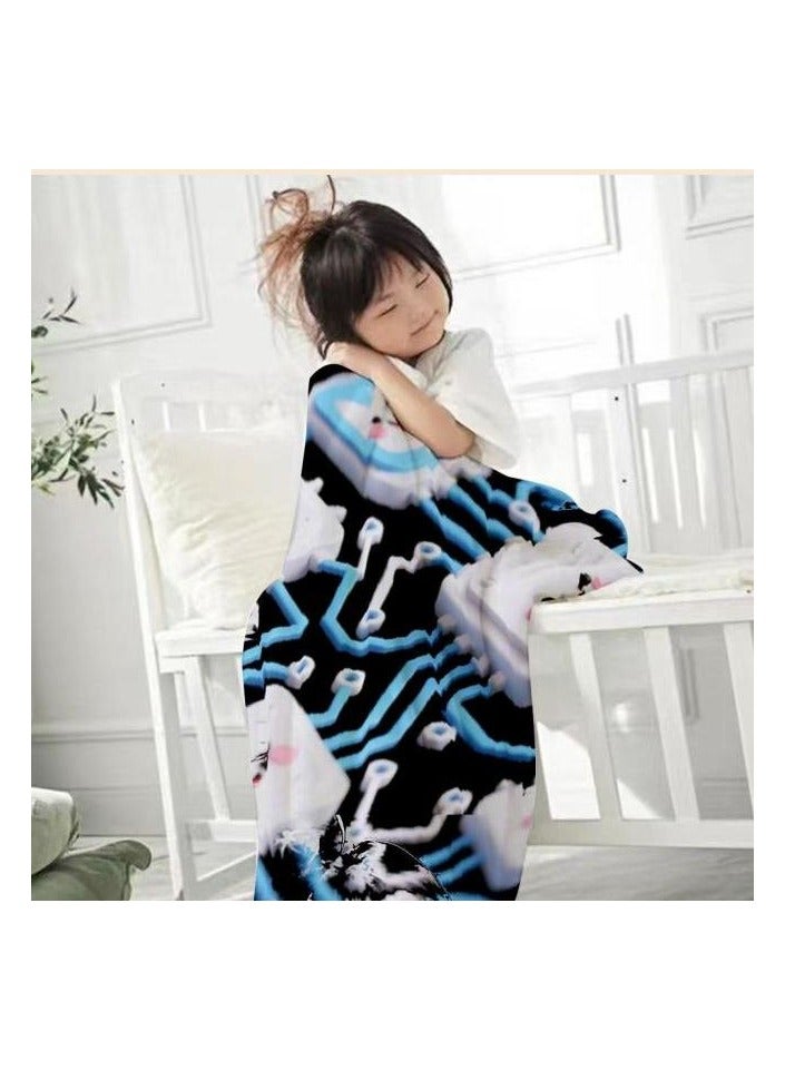 عام بطانية رقيقة من الفانيلا (دافئة ومريحة، ومناسبة للنوم واستخدام الألعاب وإزالة الغبار ومقاومة للرمل) 150 سم * 200 سم - 473 - Image 3