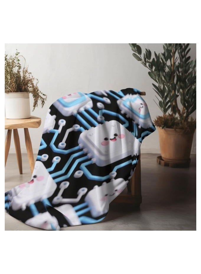 عام بطانية رقيقة من الفانيلا (دافئة ومريحة، ومناسبة للنوم واستخدام الألعاب وإزالة الغبار ومقاومة للرمل) 150 سم * 200 سم - 473 - Image 1