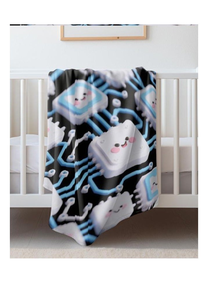 عام بطانية رقيقة من الفانيلا (دافئة ومريحة، ومناسبة للنوم واستخدام الألعاب وإزالة الغبار ومقاومة للرمل) 150 سم * 200 سم - 473 - Image 5