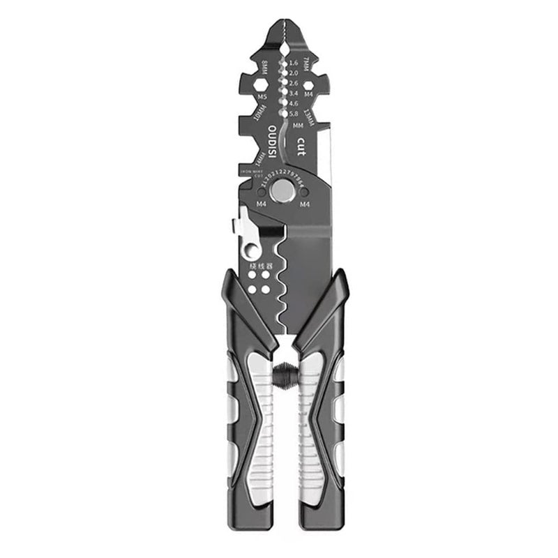 bosig MultiFunctional Chrome Vanadium Steel Pliers Electrician Wire Separating Crimping Stripping Cutting Wing Clamping Tools for Home Appliance Maintenance - Image 1
