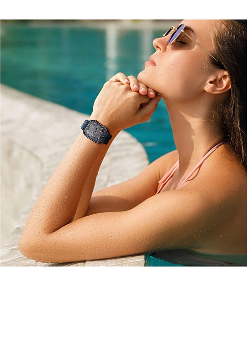 GENNEXT Simple Stylish Folding Magnetic Silicone Strap Band Shockproof Wear Resisting For 42MM 44M 45MM 49MM Series Ultra - Image 5