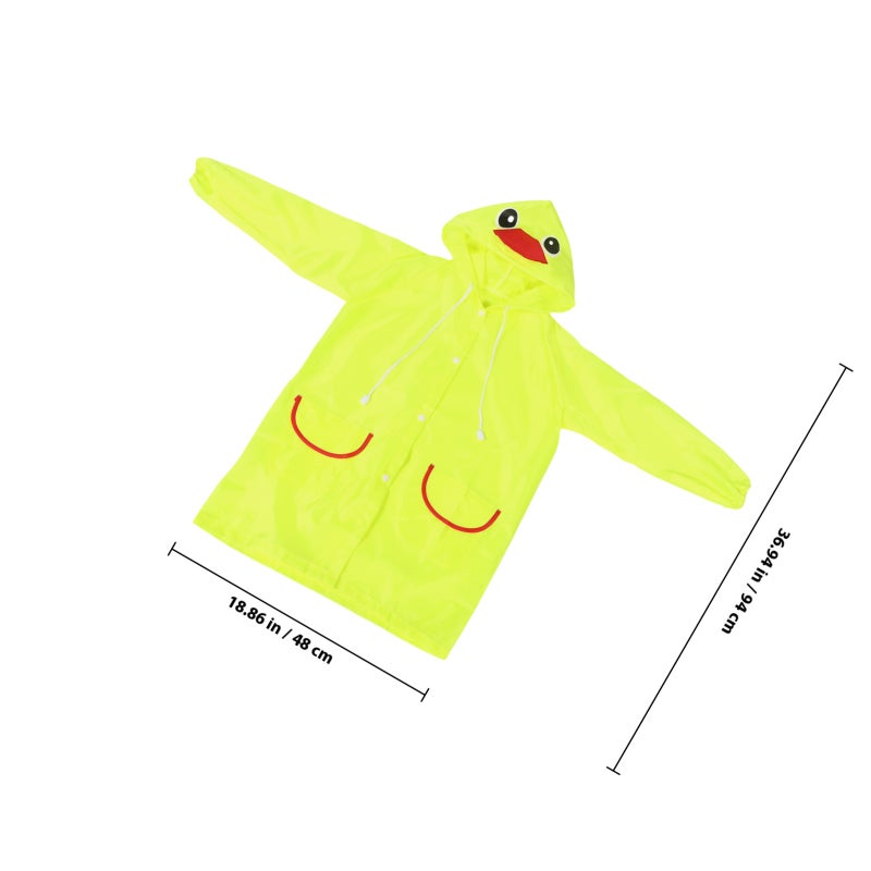 Toddler Baby Boy Girl Rain Jacket Cute Cartoon Animal Raincoat Hoodie Kids Coat Fall Winter School Outfit For Children - Image 2