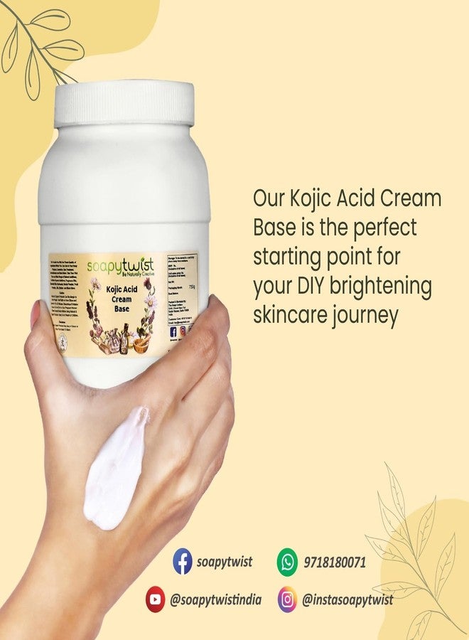 Soapy Twist Kojic Acid Cream base (300 grams) | Do-it-yourself Cream base | Paraben Free | Enriched with Oats Oil and Sesame Oil - Image 3
