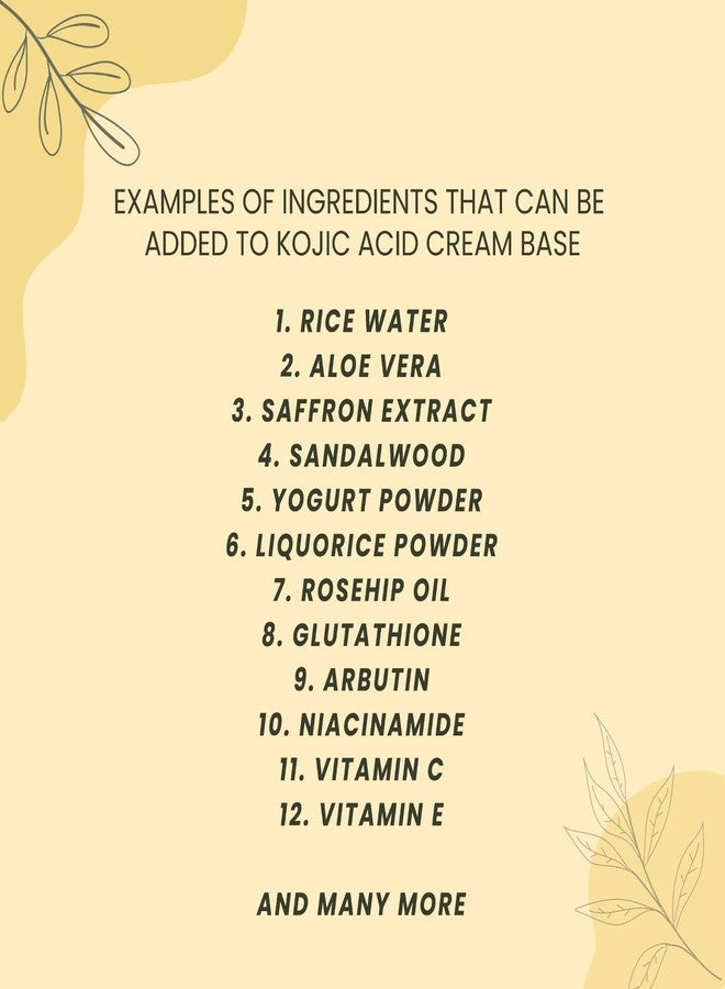 Soapy Twist Kojic Acid Cream base (300 grams) | Do-it-yourself Cream base | Paraben Free | Enriched with Oats Oil and Sesame Oil - Image 4
