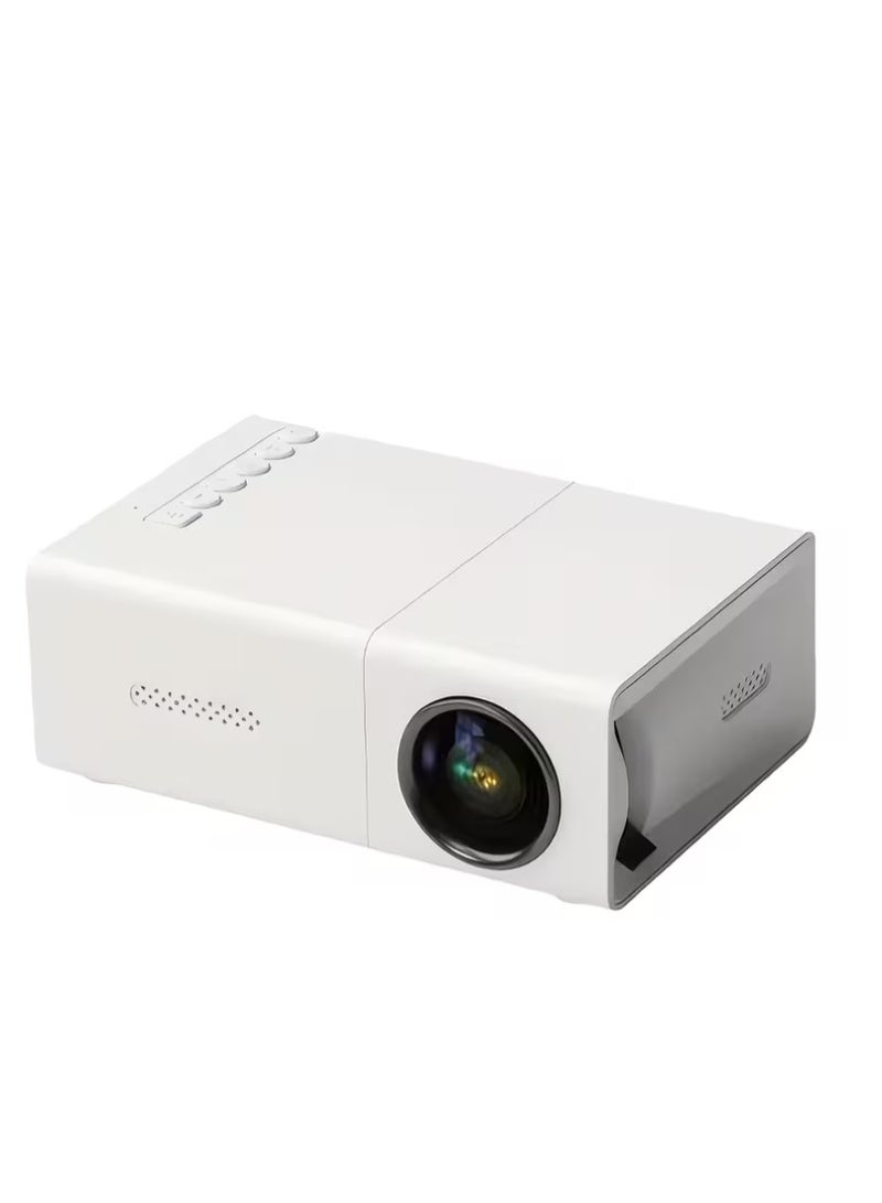 سمارت باري جهاز عرض صغير محمول LED، دقة أصلية 240P، يدعم 1080P، يعمل بالطاقة عبر USB، أبيض - Image 1