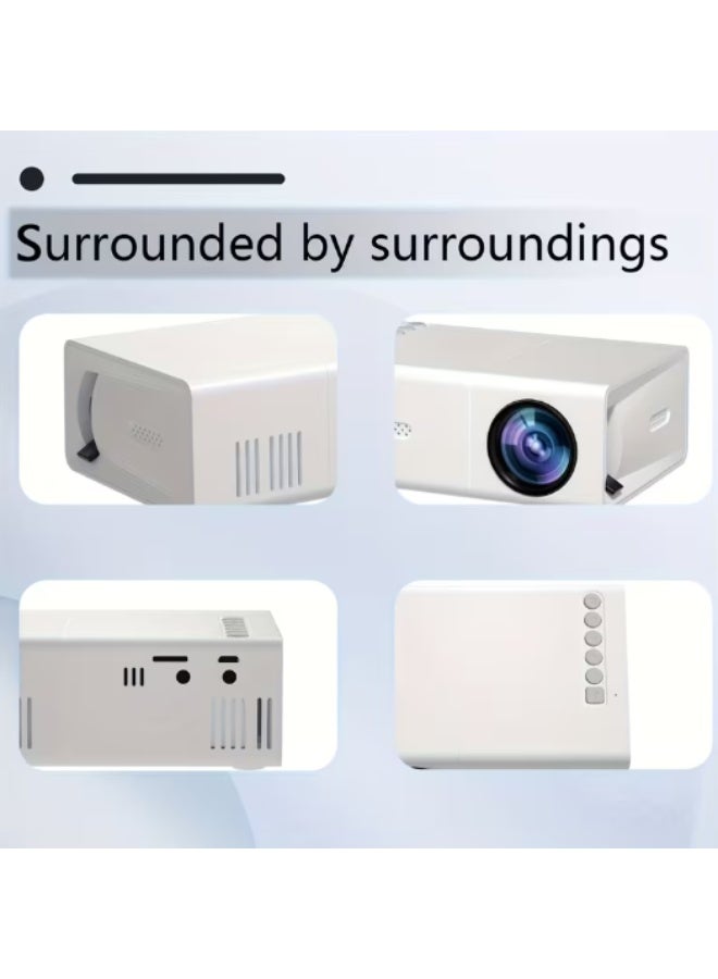 سمارت باري جهاز عرض صغير محمول LED، دقة أصلية 240P، يدعم 1080P، يعمل بالطاقة عبر USB، أبيض - Image 3