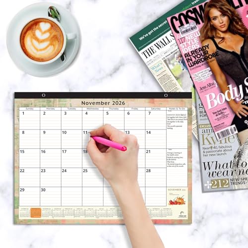 STRIVE ZEN 2026-2027 Magnetic Calendar for Fridge by StriveZen, 16x12 inches, Large Monthly, Paper, Tear-off, January 26 - December 27, Dry Erase Notepad/Grocery List and Dry Erase Marker, 24 Months - Image 3