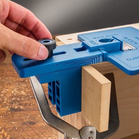 Rockler Corner Key Dowel Jig - Premium Doweling Jig For Decorative Mitered Joints - Dowel Hole Jig W/Molded Reference Lines - Woodworking Jigs Includes 1/8'' 1/4'' 3/8'' Drill Guide- Dowel Tool Kit - Image 3