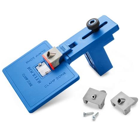 Rockler Corner Key Dowel Jig - Premium Doweling Jig For Decorative Mitered Joints - Dowel Hole Jig W/Molded Reference Lines - Woodworking Jigs Includes 1/8'' 1/4'' 3/8'' Drill Guide- Dowel Tool Kit - Image 1
