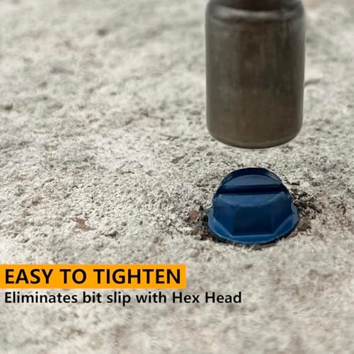 Allkeen 3/16" x 1-1/4" Hex Head Concrete Screws, Anchoring to Masonry, Brick, Block, Cement or Stucco, 50PCS - Image 5